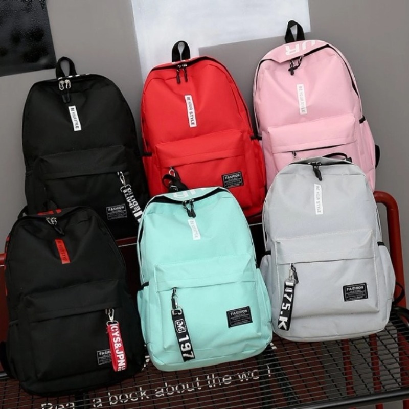 Korean Style Large Capacity Backpack Fashion Trend Bag For Men And Women High School And Junior Sch 0