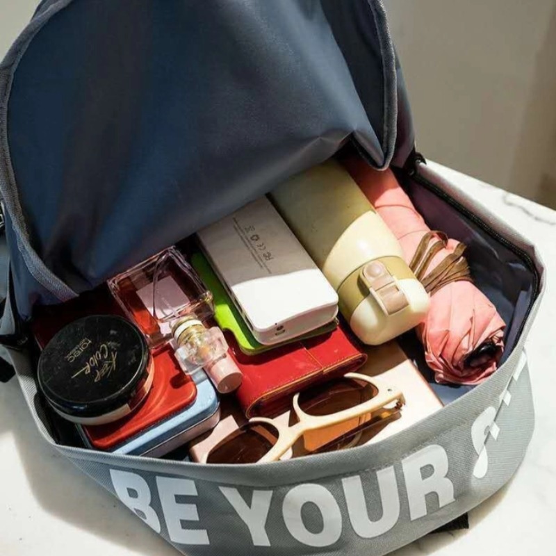 Korean Style Large Capacity Backpack Fashion Trend Bag For Men And Women High School And Junior Sch 3