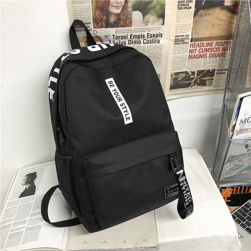 Korean Style Large Capacity Backpack Fashion Trend Bag For Men And Women High School And Junior Sch 5