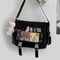 Kawaii Itabag for Dolls, Stylish Nylon Crossbody Tote, Large Shoulder Handbag for Teenage Girls, Trendy School Bag