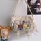 Kawaii Itabag for Dolls, Stylish Nylon Crossbody Tote, Large Shoulder Handbag for Teenage Girls, Trendy School Bag