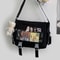 Kawaii Itabag for Dolls, Stylish Nylon Crossbody Tote, Large Shoulder Handbag for Teenage Girls, Trendy School Bag