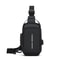 Crossbody Chest Pack for Men, Durable Oxford Fabric, Stylish Sling Bag, Zip Closure, Phone Pocket, Ideal for Daily Commu