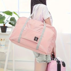 lightweight foldable duffel bag, airline carry on bag for girls, large travel tote, weekend and gym bag