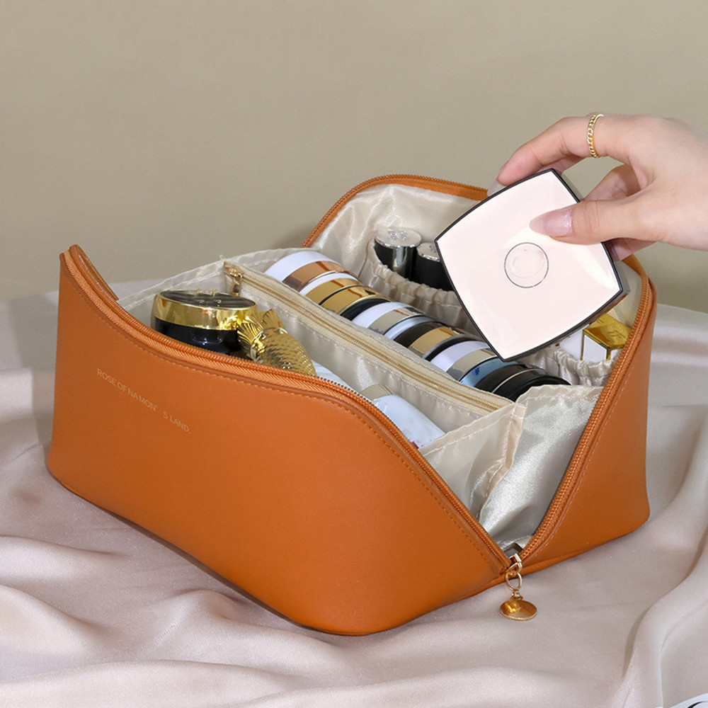 Cosmetic Bag Makeup Organizer Travel Toiletry Kit Storage Case For Women Durable Zip Organizer Bag 6
