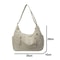 Soft Cloth Shoulder Bag for Women, Trendy Spring Casual Style, Big Solid Color Student Handbags Crossbody Bags