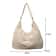 Soft Cloth Shoulder Bag for Women, Trendy Spring Casual Style, Big Solid Color Student Handbags Crossbody Bags