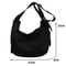 Solid Color Single Shoulder Bag, Nylon Hobos Crossbody, Fashion Casual Women's Tote with Zipper