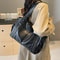 High Quality Contrasting Colors, Soft Interior, Women's Handbags, Fashion Zipper Compartment Shoulder Bags