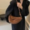 Popular Niche Suede, Faux Suede Super, Shoulder Bag for Women, Hot Sale Crossbody, Underarm Dumpling, Sweet Bags