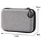 Mini Grey Digital Product Storage Bag Portable Headphone USB Data Cable Charger U Stick Storage Case Shockproof Protective Case