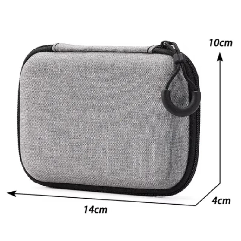 Mini Grey Digital Product Storage Bag Portable Headphone USB Data Cable Charger U Stick Storage Case Shockproof Protective Case