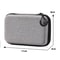 Mini Grey Digital Product Storage Bag Portable Headphone USB Data Cable Charger U Stick Storage Case Shockproof Protective Case