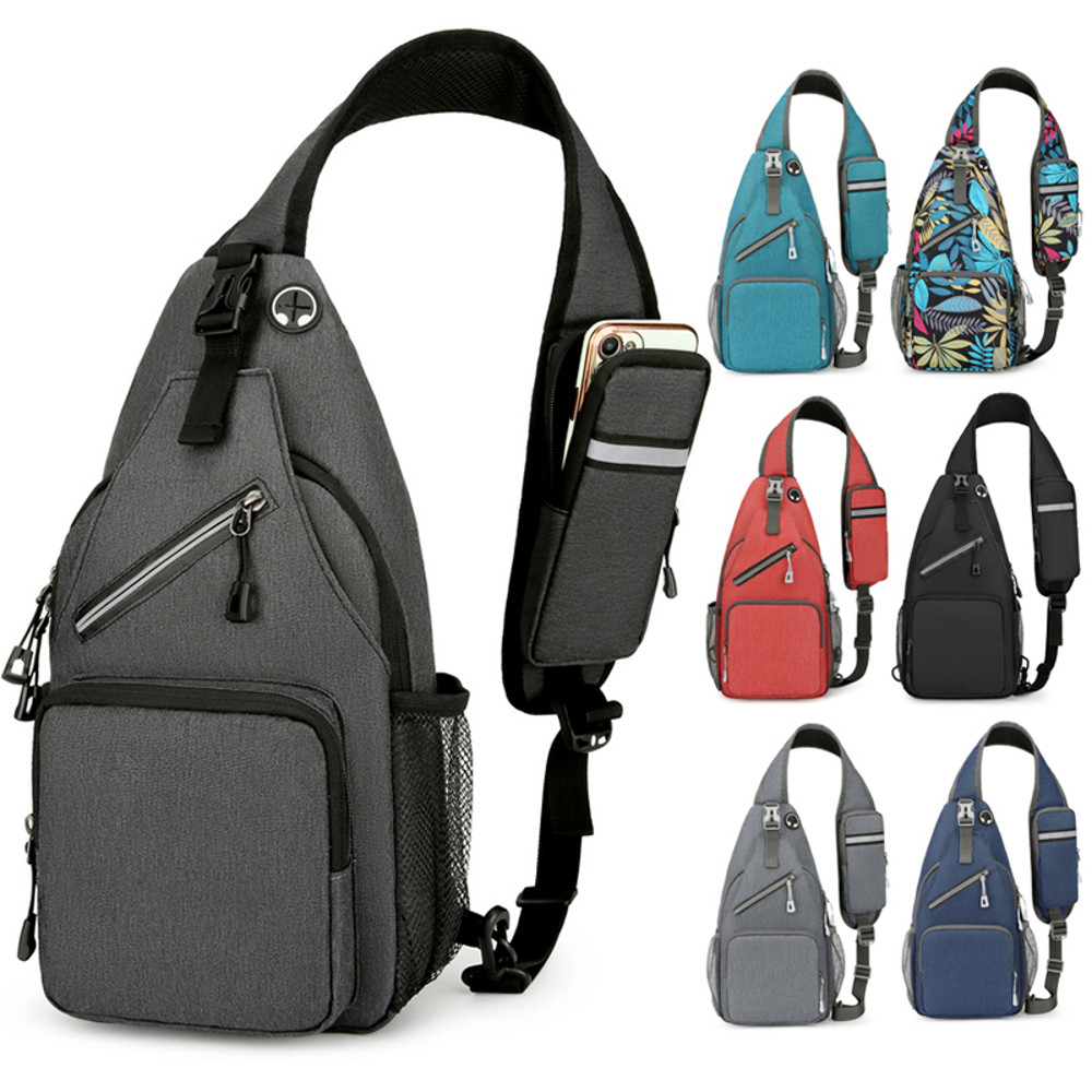 Portable Shoulder Bag, Men's Adjustable Crossbody Bag, Outdoor Sports Chest Bag, Ideal for Camping and Travel