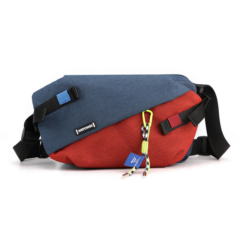New Brand High Quality Nylon Outdoor Travel Crossbody Bag Men Panelled Waist Pack Casual Chest Pack 2
