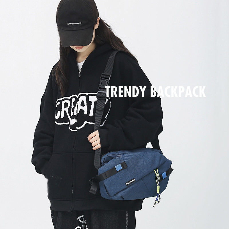 New Brand High Quality Nylon Outdoor Travel Crossbody Bag Men Panelled Waist Pack Casual Chest Pack 5