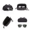 Portable Outdoor Sunglasses Case, Tactical Eyeglass Case, Hunting Shockproof Protective Goggles Box