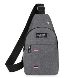 men's one shoulder, chest bag, large capacity crossbody bag, outdoor sports and leisure, fashion small shoulder bag