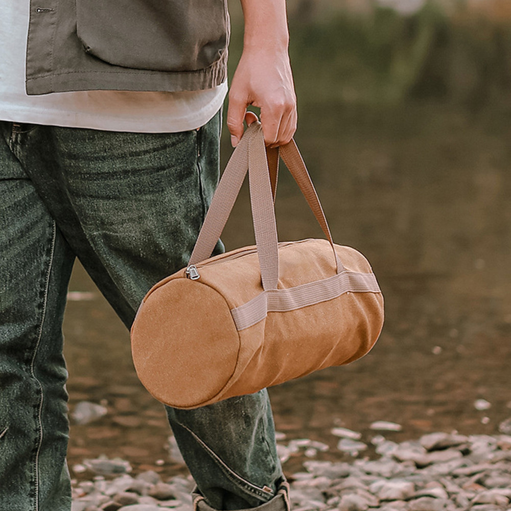 Large Capacity Cylinder Tent Stake Bag Camping Tools Storage Bag Lightweight Outdoor Peg Ground Nai 2