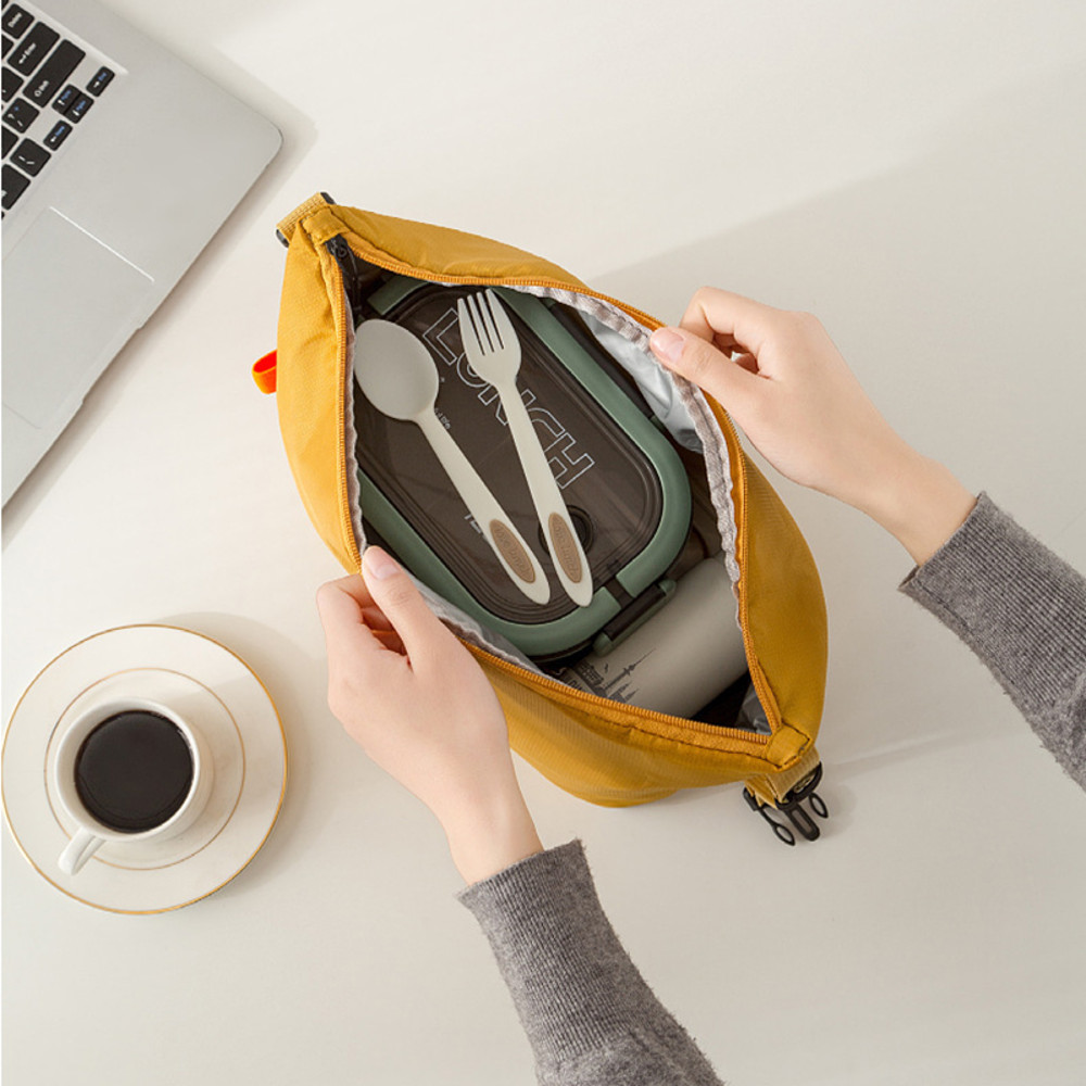 Portable Dinner Picnic Lunch Pack, Insulated Bag, Aluminium Foil Lunchbox Ice Bag, Food Storage Handbag for Office