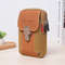 Outdoor Leather Mens Belt Backpack Fashionable And Multifunctional Soft Bag Travel Sports Phone Cas 0