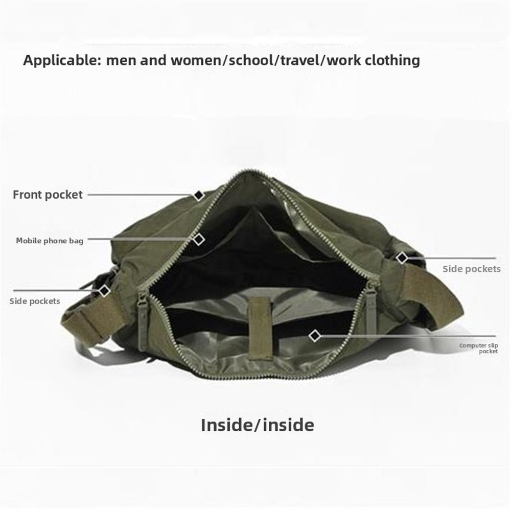 Large Capacity Laptop Bag Top Quality Thickened Multi Pocket Sports Bag Single Shoulder Bag Casual 3