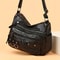 Womens Fashion Handbag Retro Multi Layer Shoulder Bag Messenger Purse Crossbody Bag For Work And Tr 1
