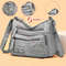 Womens Fashion Handbag Retro Multi Layer Shoulder Bag Messenger Purse Crossbody Bag For Work And Tr 5
