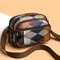 Stylish Contrast Color Matching, Geometric Mini Crossbody Bag, Small Multi Pocket Daily Commuter