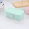 Korean Portable Jewelry Storage Box, Simple Snap Button Earrings Organizer, Necklace Ring Travel Jewelry Case