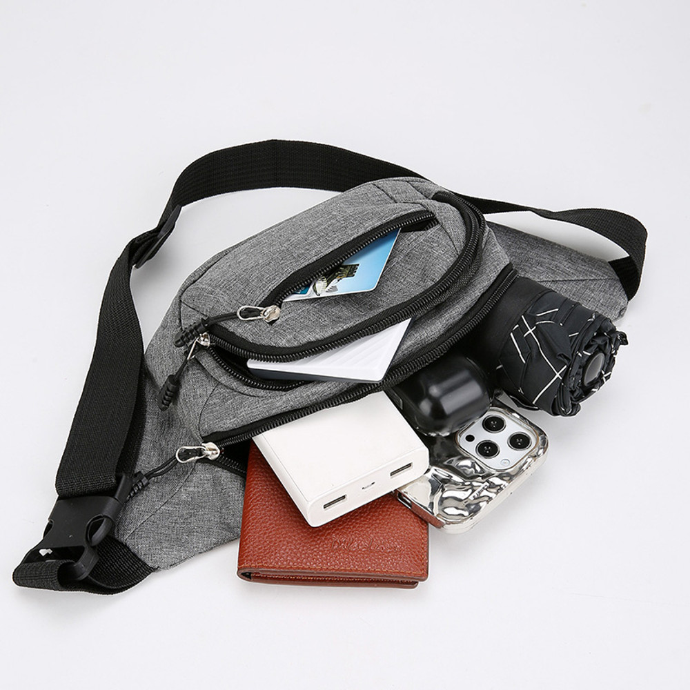 Large Capacity Water Resistant Unisex Mobile Waist Bag, Durable Construction Belt Bag, Multifunctional Work Bag for Men