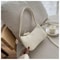 Soft Leather Women Shoulder Underarm Bags Casual Solid Color Small Top-Handle Handbags Ladies Fashion Shoulder Bags