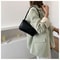 Soft Leather Women Shoulder Underarm Bags Casual Solid Color Small Top-Handle Handbags Ladies Fashion Shoulder Bags