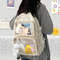 Upgrade your style with this Women Transparent Backpack, featuring Large Capacity Ita design perfect for school, college