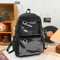 Upgrade your style with this Women Transparent Backpack, featuring Large Capacity Ita design perfect for school, college