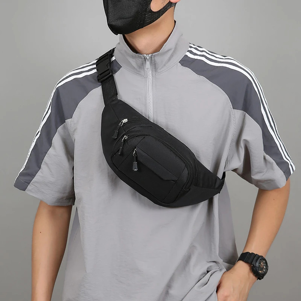 Multifunctional Durable Waist Bag Unisex Large Capacity Water Resistant Belt Pack Work And Travel B 3