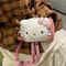 Plush Shoulder Purse Hello Kitty Bow Cute Crossbody Bag White Cat Bag Fashion Gift For Girls Women 1