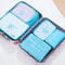 Travel Storage Bag Set Waterproof Luggage Organizer Large Capacity Pink Blue Grey Clothing And Unde 4