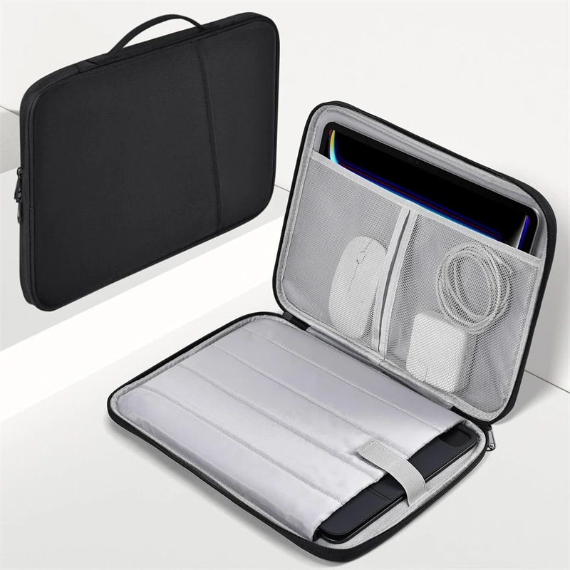 Shockproof Laptop Case Waterproof Handle Bag Sleeve For MacBook Air Pro Chip Accessories Cover 0