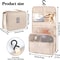 Waterproof Toiletry Washbag, Portable Cosmetic Storage Bag for Women and Men, Hanging Hook Travel Makeup Organizer