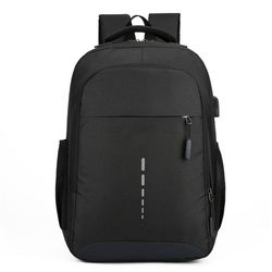 men large capacity travel laptop backpack, classic waterproof school bag, usb charging casual bolsas backpack