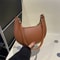 Luxury Women's Single Shoulder Bag, Fashionable Moon Shaped Baseball Bag, Elegant High End Purse