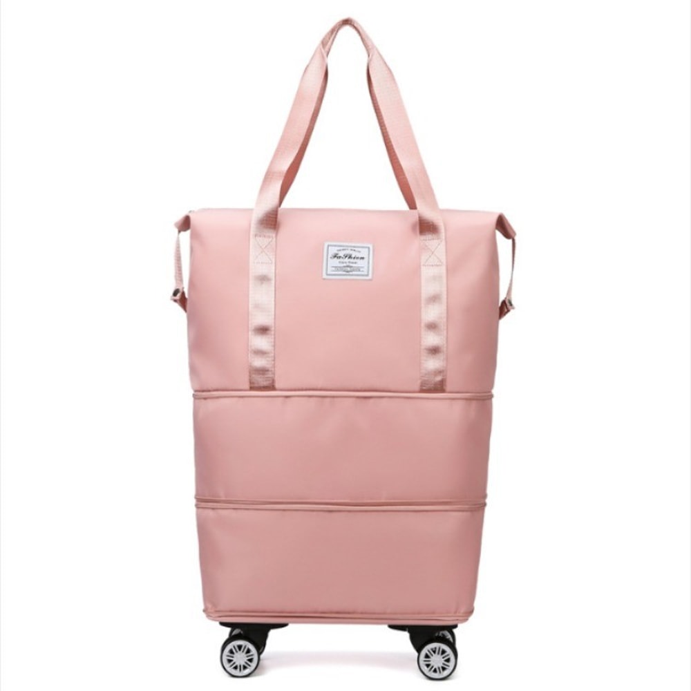 Title 2 Business Trip Portable Boarding Duffel Bag Expandable Adjustable Universal Wheel Travel Bag 6