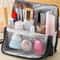Portable Waterproof Vertical Cosmetic Bag Large Capacity Toiletry Bag For Women Travel Makeup And S 2