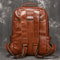 Mens Leather Travel Backpack Vintage Cowhide Laptop Bag Womens Large Capacity School Backpack 3