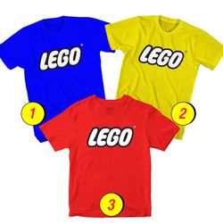 Lego T-Shirt Merch - 3 Pack Tee Shirts Bundle Cartoon Printed Short Sleeve Toddler Unisex Boys Girls 1-10