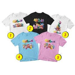 Oddbods 3 T-Shirt Merch - 3 Pack Tee Shirts Bundle Cartoon Printed Short Sleeve Toddler Unisex Boys Girls 1-10