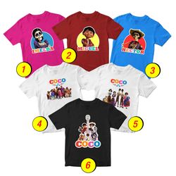 Coco 1 T-Shirt Merch - 3 Pack Tee Shirts Bundle Cartoon Printed Short Sleeve Toddler Unisex Boys Girls 1-10