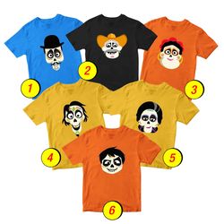 Coco 2 T-Shirt Merch - 3 Pack Tee Shirts Bundle Cartoon Printed Short Sleeve Toddler Unisex Boys Girls 1-10