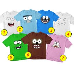 Regular Show T-Shirt Merch - 3 Pack Tee Shirts Bundle Cartoon Printed Short Sleeve Toddler Unisex Boys Girls 1-10